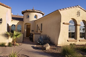 Upscale southwestern home in Rancho Viejo style
